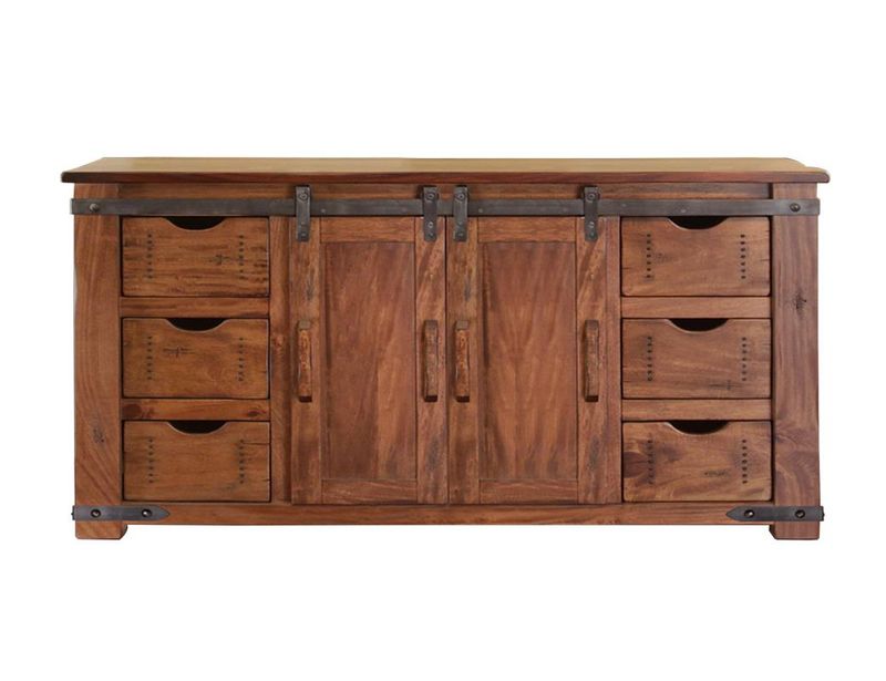 PAROTA 6 DRAWER 2 DOOR 60&#39;&#39; TV STAND