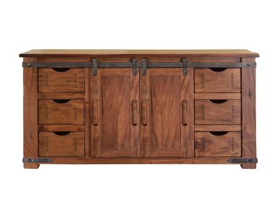 PAROTA 6 DRAWER 2 DOOR 60&#39;&#39; TV STAND