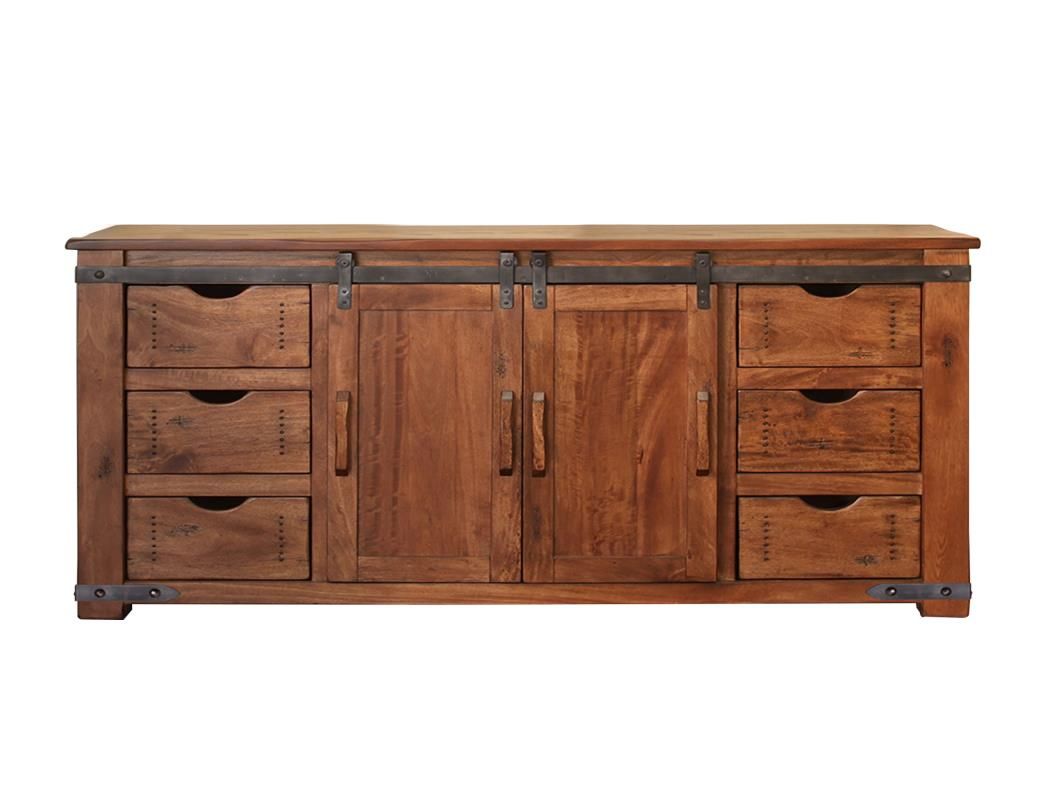 PAROTA 6 DRAWER 2 DOOR 70&#39;&#39; TV STAND