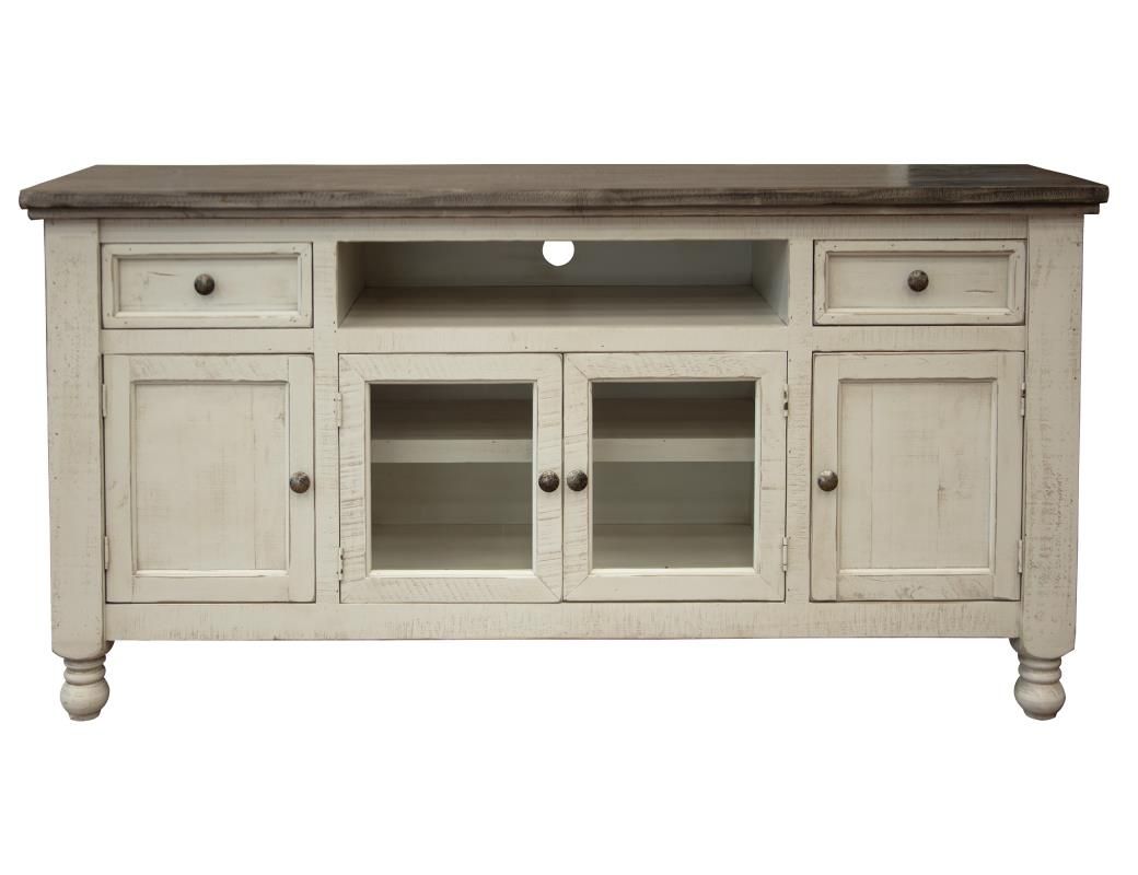 STONE 2 DRAWER 4 DOORS 70&#39;&#39; TV STAND