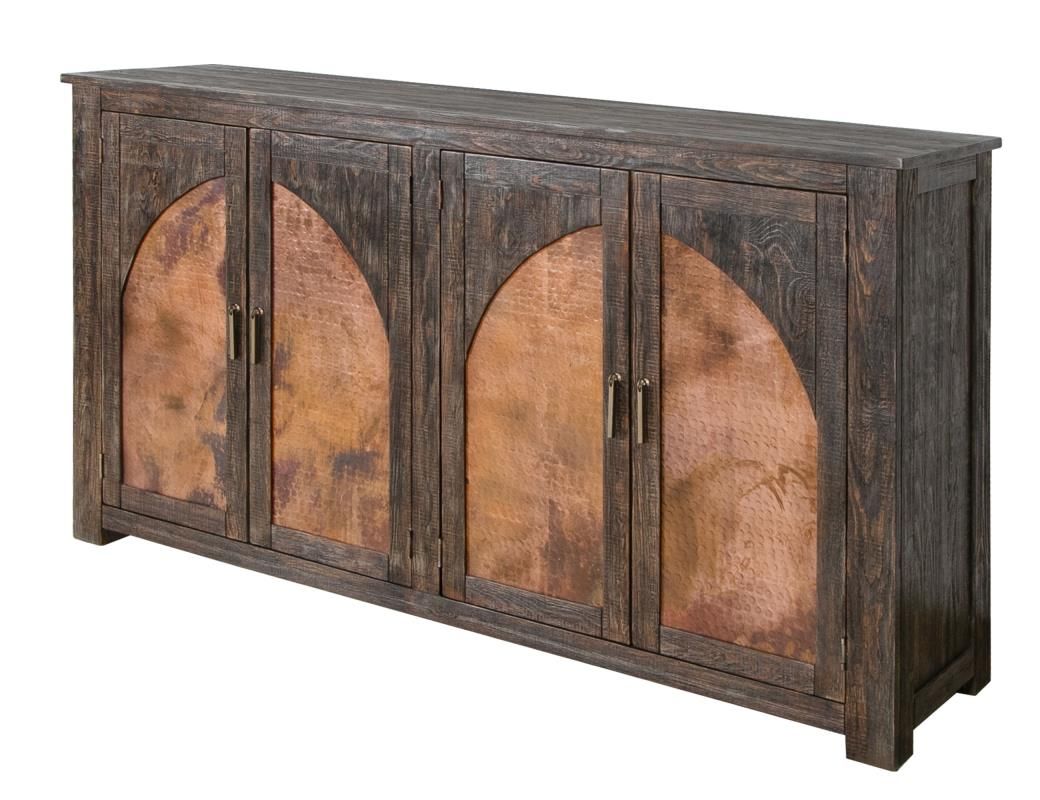 BLACKBURN 4 COPPER-PANELED DOOR CONSOLE
