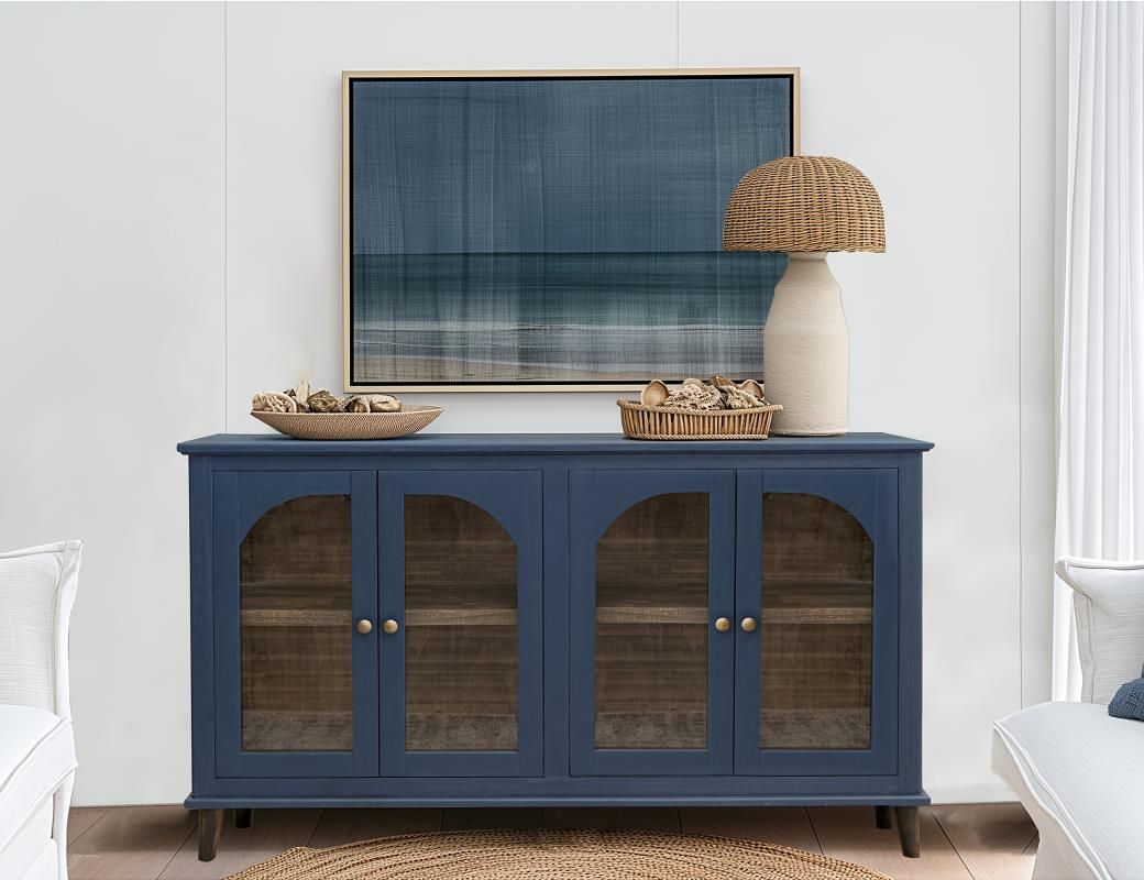 GENOVA 4 GLASS DOORS CONSOLE