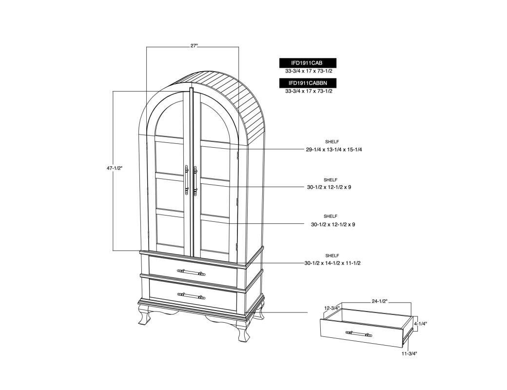 ARLETTE 2 DOOR CABINET
