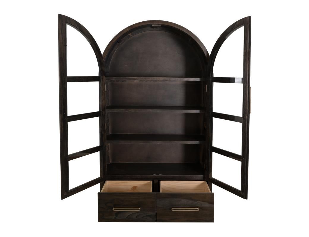 BALAM 2 DRAWER &amp; 2 GLASS DOORS