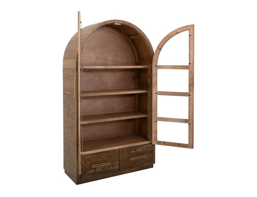 BALAM 2 DRAWER &amp; 2 GLASS DOORS