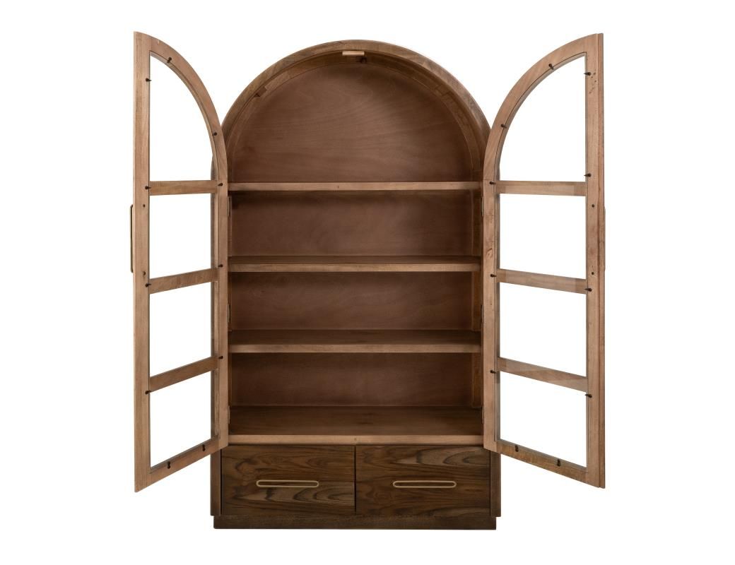 BALAM 2 DRAWER &amp; 2 GLASS DOORS