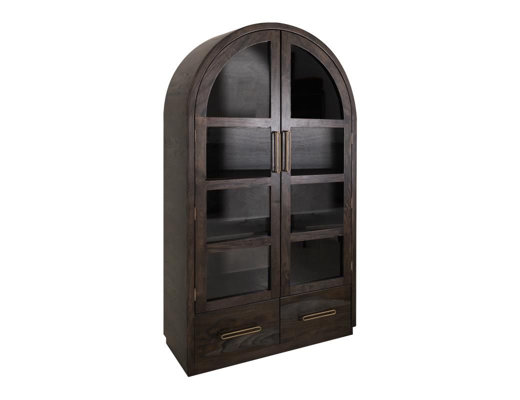 BALAM 2 DRAWER &amp; 2 GLASS DOORS