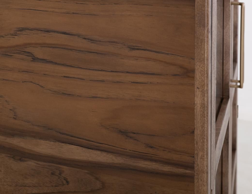BALAM 2 DRAWER &amp; 2 GLASS DOORS