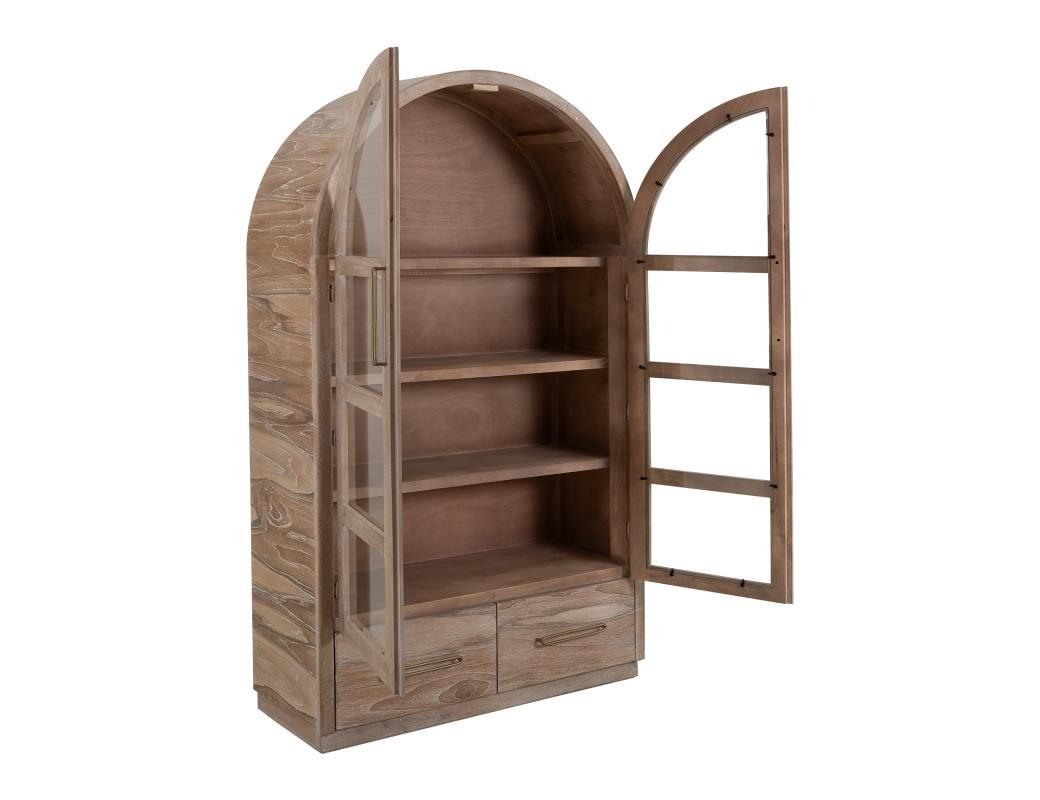 BALAM 2 DRAWER &amp; 2 GLASS DOOR