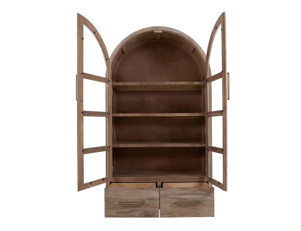 BALAM 2 DRAWER &amp; 2 GLASS DOOR