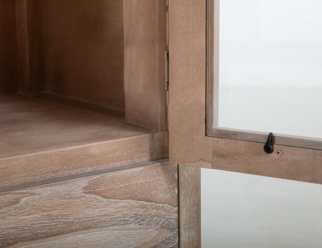 BALAM 2 DRAWER &amp; 2 GLASS DOOR