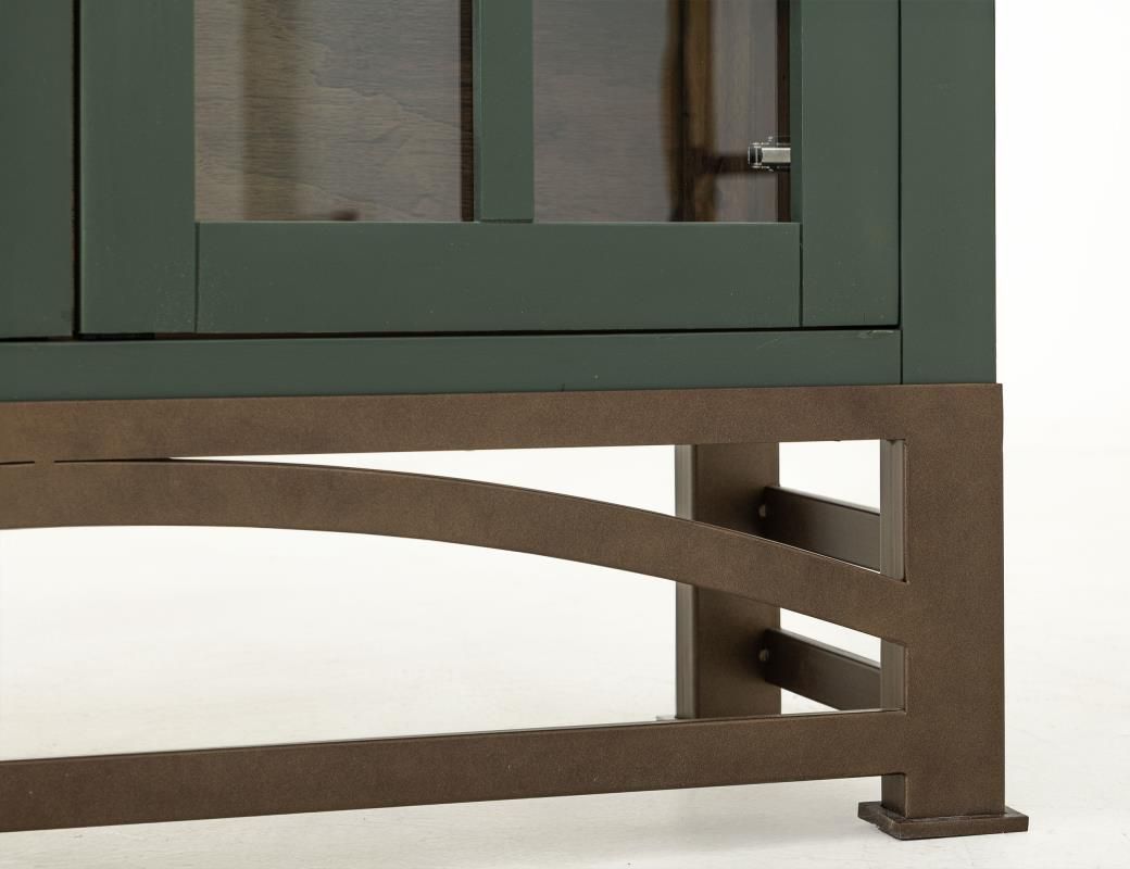 OBSIDIAN 2 GLASS DOORE CABINET