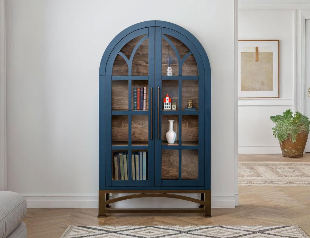 OBSIDIAN 2 GLASS DOORE CABINET
