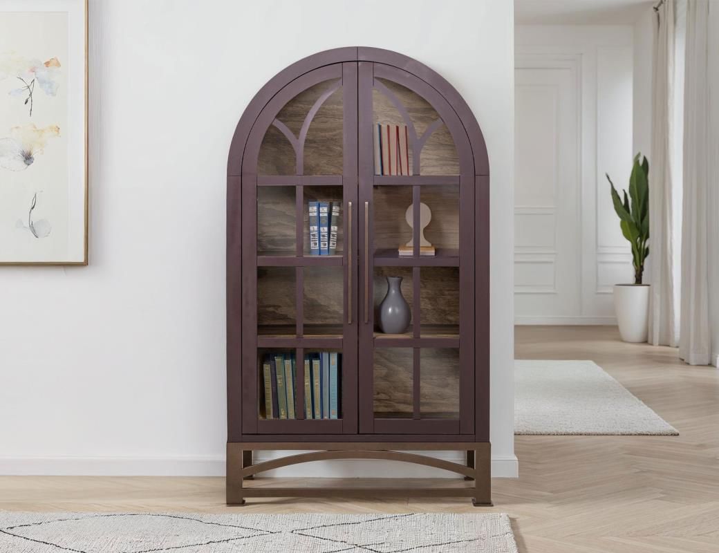 OBSIDIAN 2 GLASS DOORE CABINET