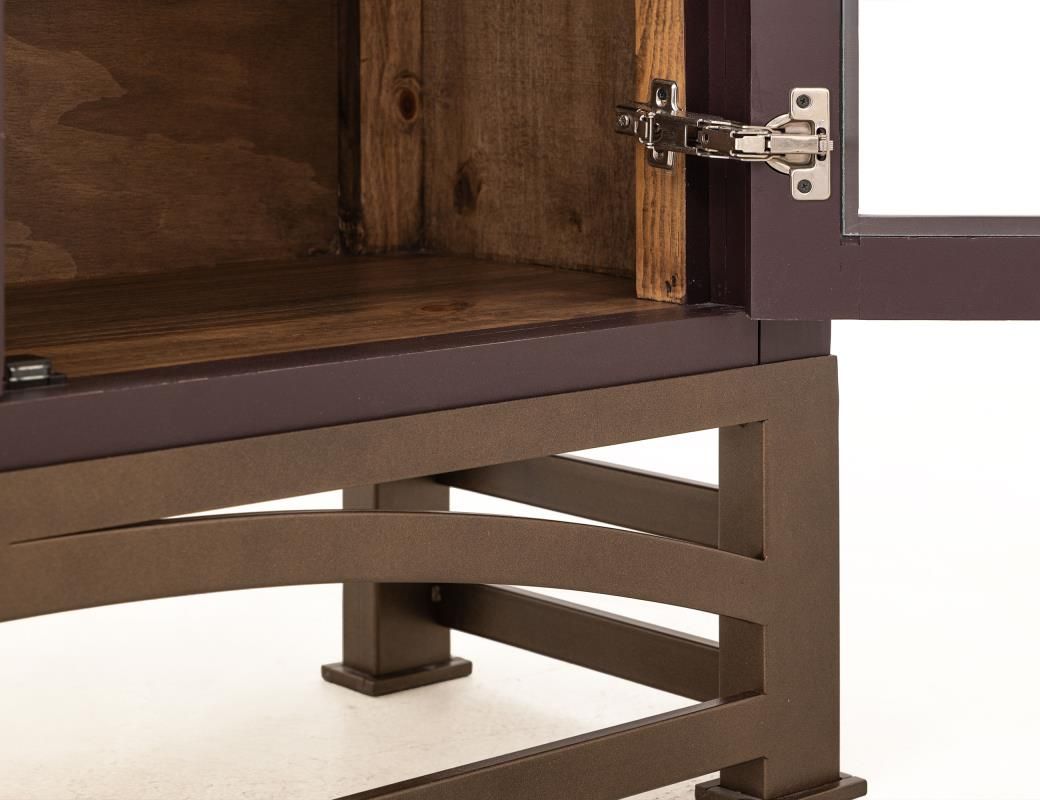 OBSIDIAN 2 GLASS DOORE CABINET