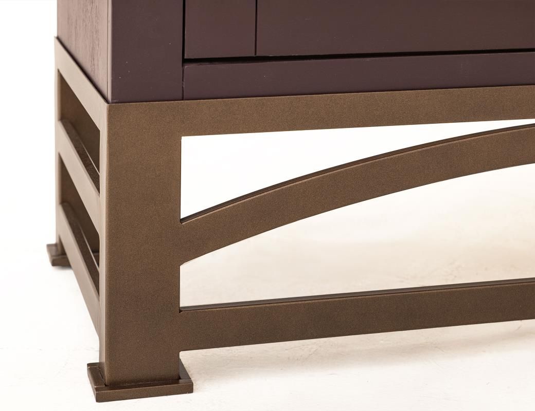 OBSIDIAN 2 GLASS DOORE CABINET