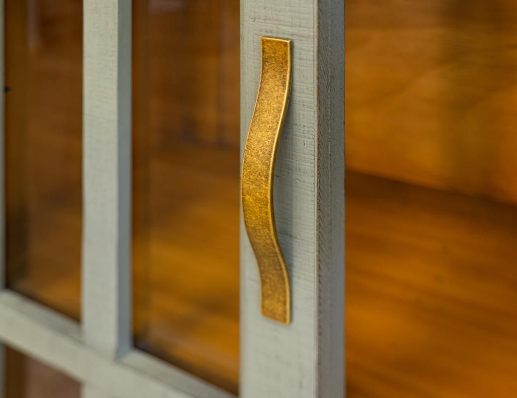 TOSCANA 1 DRAWER 2 GLASS DOORS CABINET