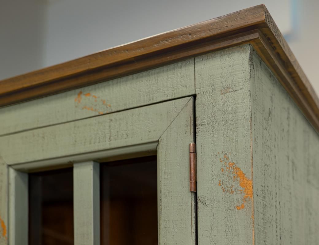 TOSCANA 1 DRAWER 2 GLASS DOORS CABINET