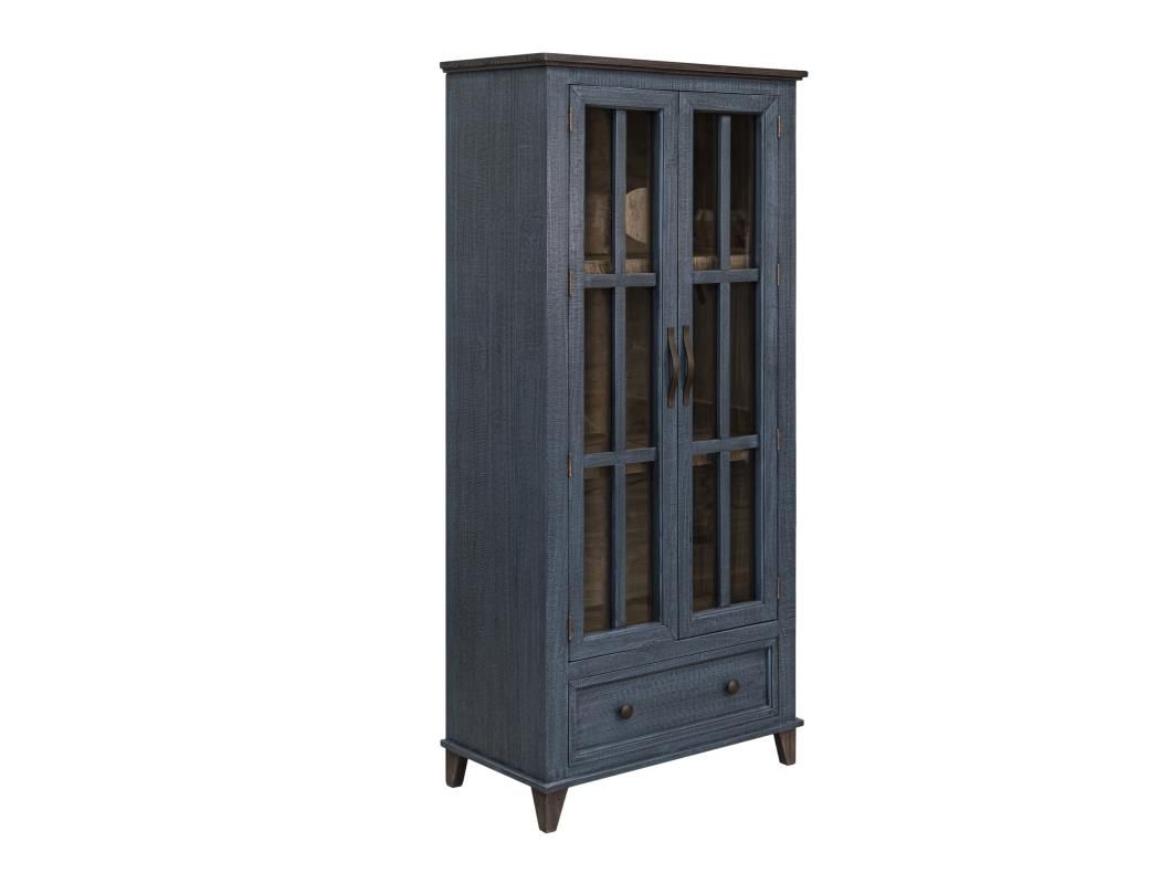 TOSCANA 1 DRAWER 2 GLASS DOORS CABINET