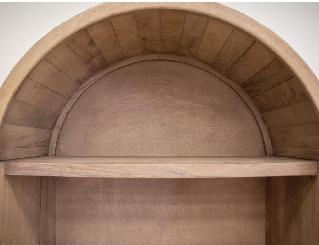 NATURAL PAROTA 5 SHELVES BOOKCASE