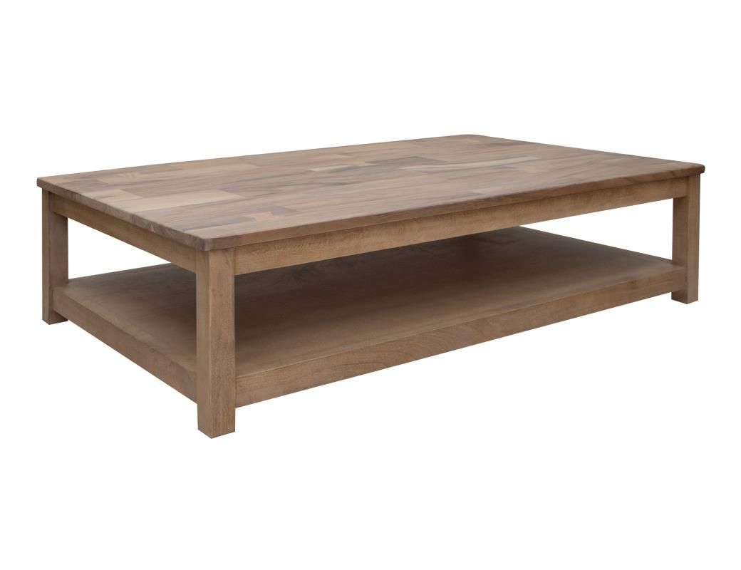NATURAL PAROTA DELUXE COCKTAIL TABLE