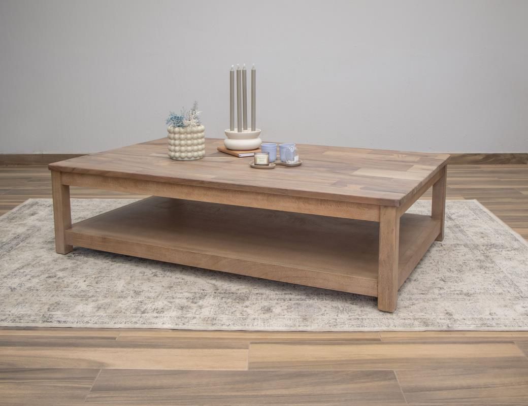 NATURAL PAROTA DELUXE COCKTAIL TABLE