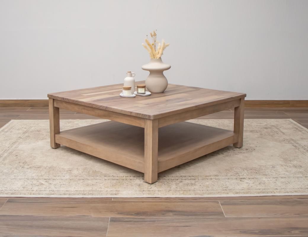 NATURAL SQUARE COCKTAIL TABLE