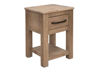 NATURAL PAROTA 1 DRAWER CHAIRSIDE TABLE