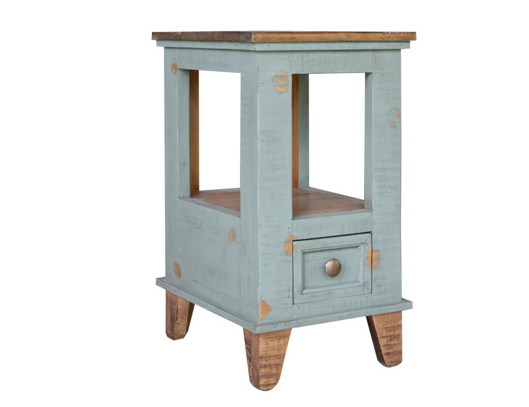 TOSCANA 1 DRAWER CHAIRSIDE TABLE