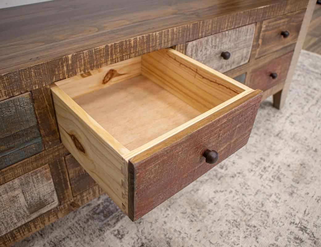 ANTIQUE 2 DRAWER END TABLE