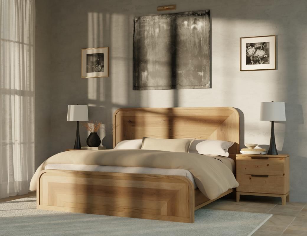 SANTA ROSA KING BEDROOM SET WITH 2 NIGHTSTANDS &amp; 1 6 DRAWER DRESSER