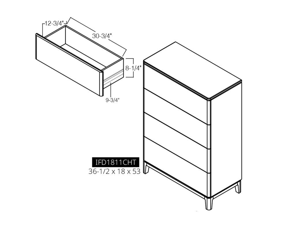 SANTA ROSA 4 DRAWER CHEST