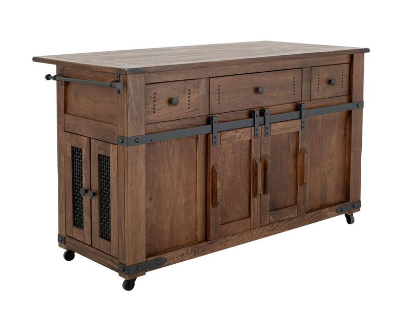PAROTA 3 DRAWER 4 DOORS 2 SLIDING DOORS KITCHEN ISLAND