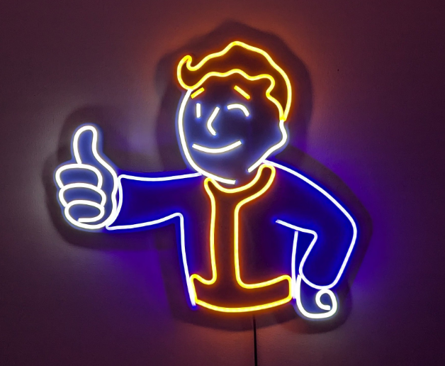 Fallout Vault Boy LED neon sign