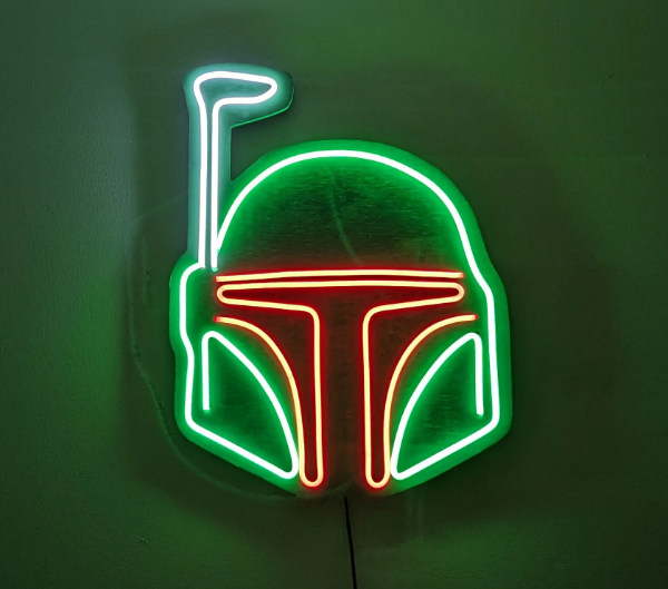 Star Wars Boba Fett helmet LED neon sign