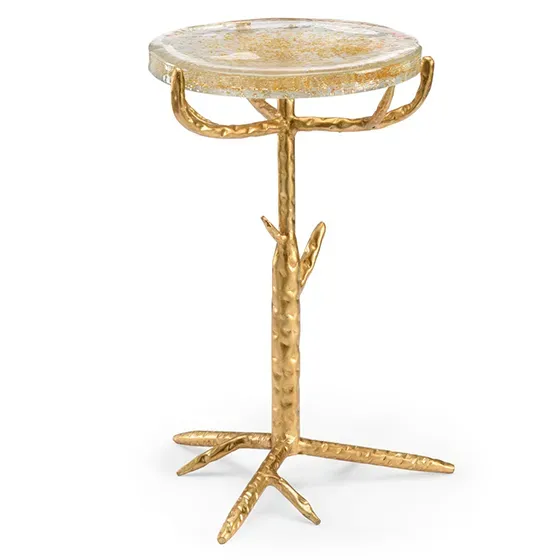 Gold side table Chelsea House