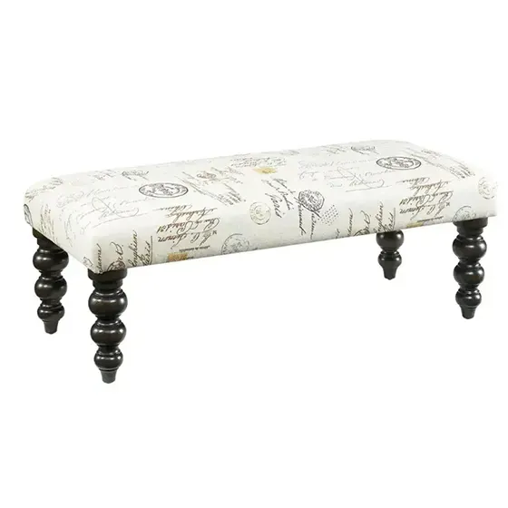 Hidden Treasures Linen Bench Hammary