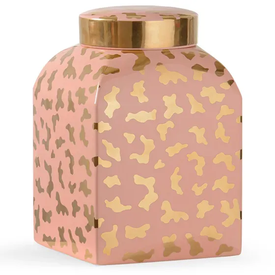 Jungle Ginger Jar - Coral
