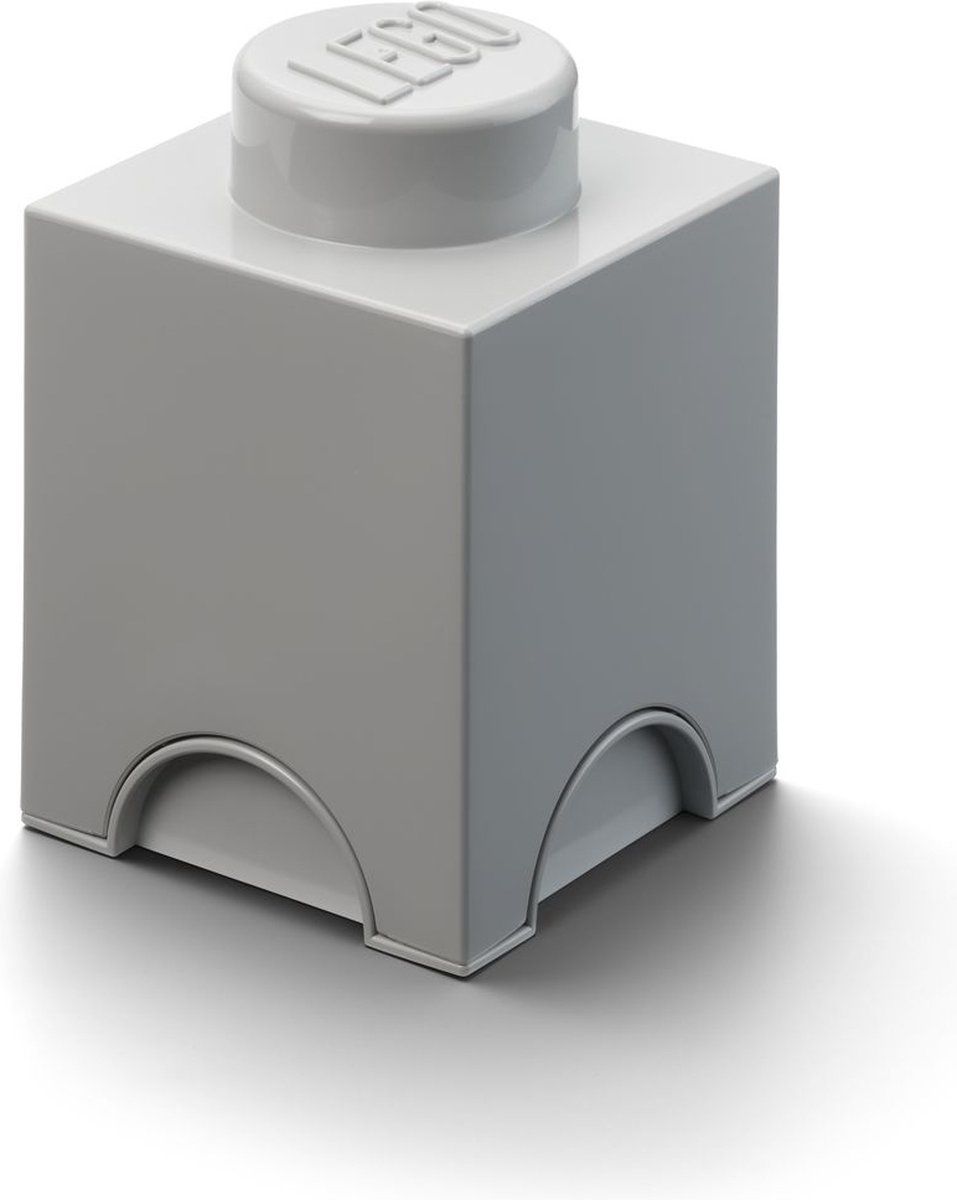 LEGO opbergsteen Brick 1 Grijs