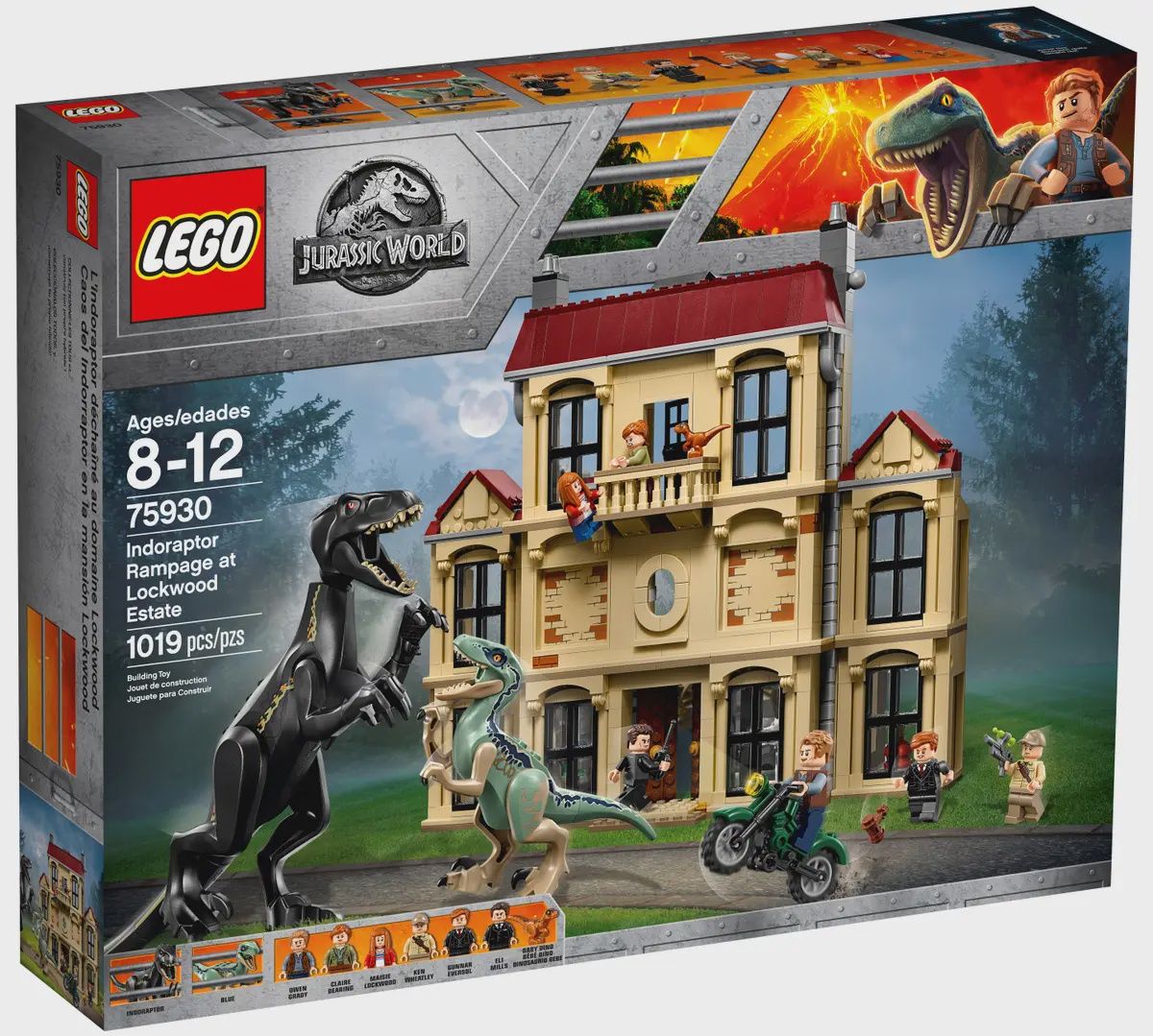 LEGO Jurassic World Indoraptorchaos bij Lockwood Estate 75930