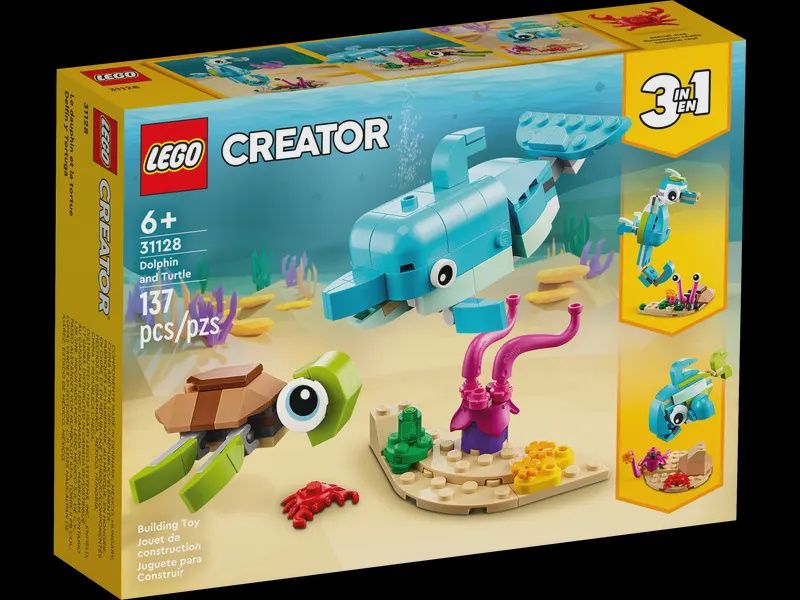 LEGO Creator Dolfijn en schildpad 31128