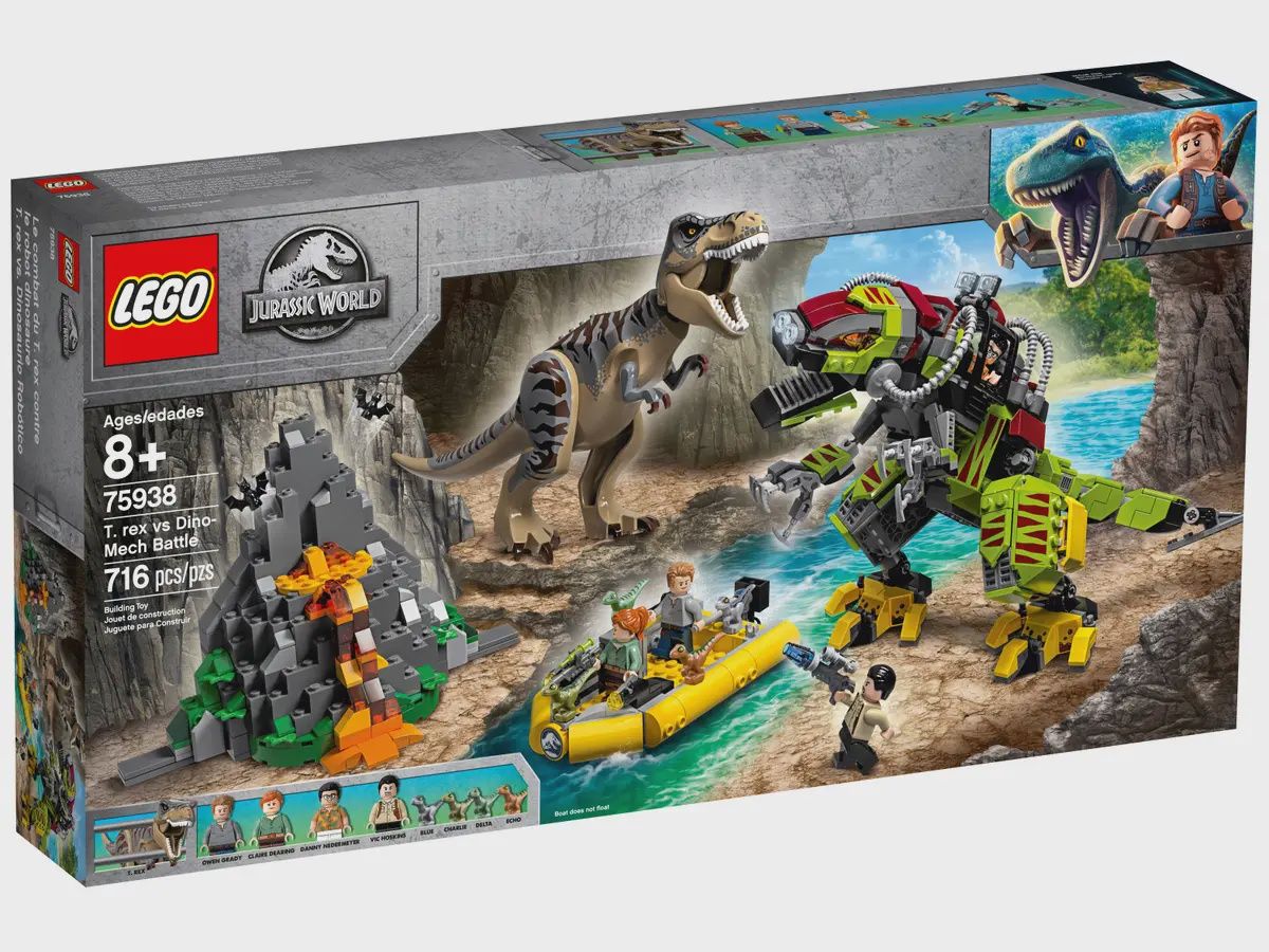 LEGO Jurassic World T. Rex vs. Dinomecha gevecht 75938