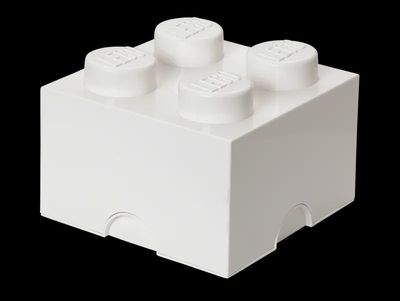 Opbergsteen met 4 noppen wit