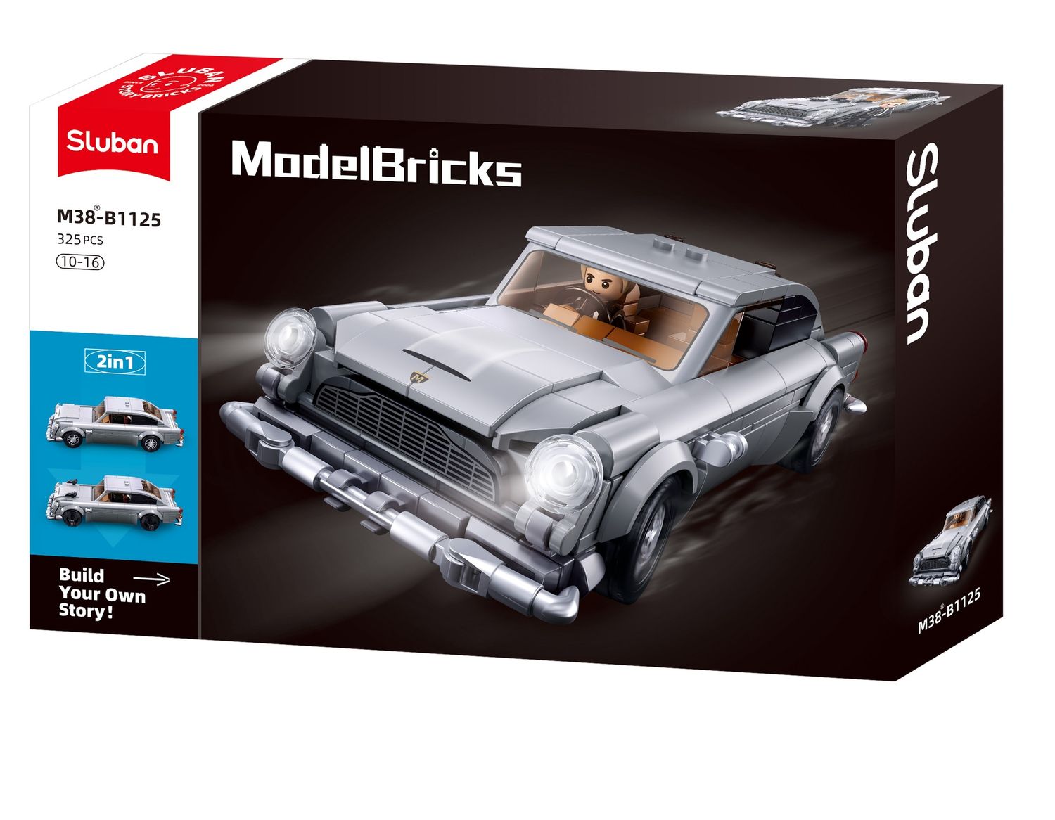 Sluban Model Bricks Auto van een geheim Agent M38-B1125