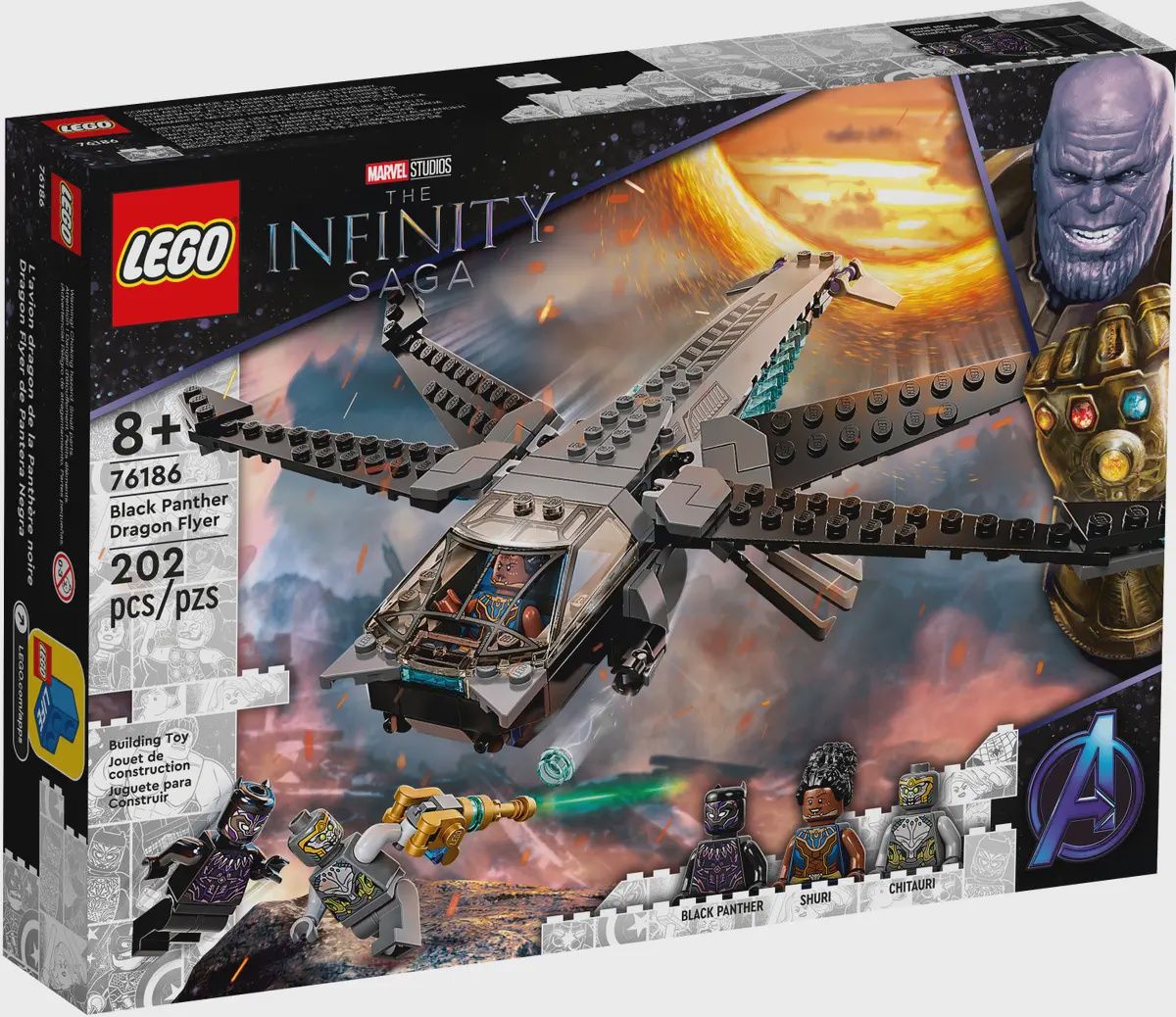 LEGO Super Heroes Black Panther Dragon Flyer 76186
