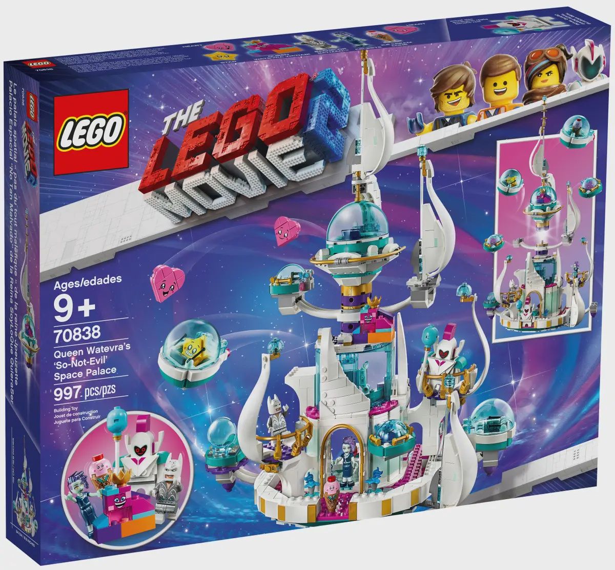 LEGO The Lego Movie 2 Koningin Wiedanook Watdanooks ‘echt-niet-kwaadaardige&#39; ruimtepaleis 70838