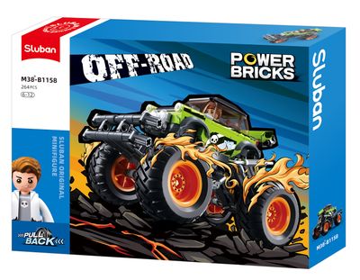 Sluban Power Bricks Bigfoot Groene BKI M38-B1158