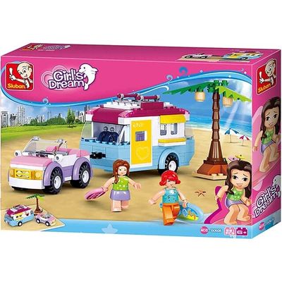 Sluban Girls Dream Auto met Caravan M38-B0606