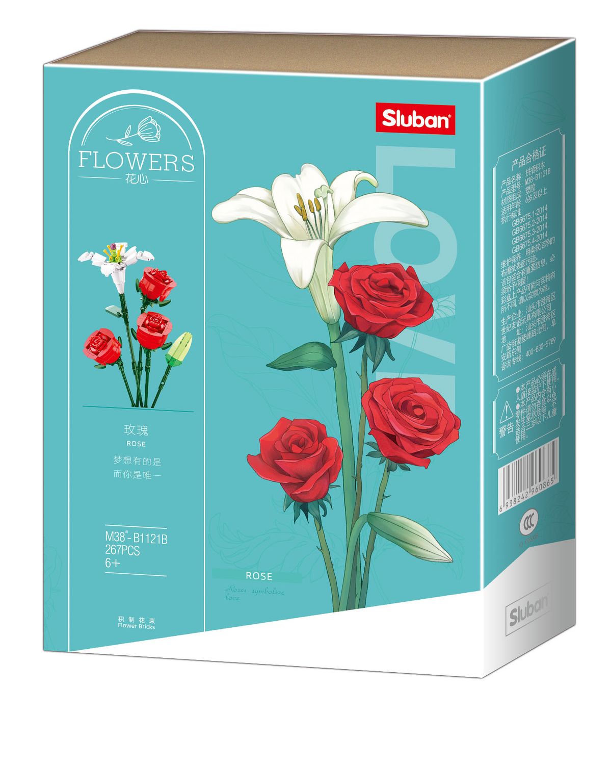 Sluban Girls Dream Roos M38-B1121B