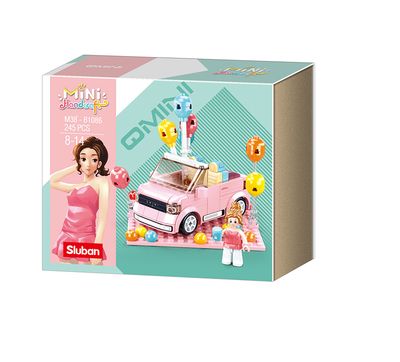 Sluban  Girls Dream Qmini Roze Cabriolet M38-B1086